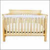 Crib Rail Teething Barrier - NATURAL - Small Height - Front Rail